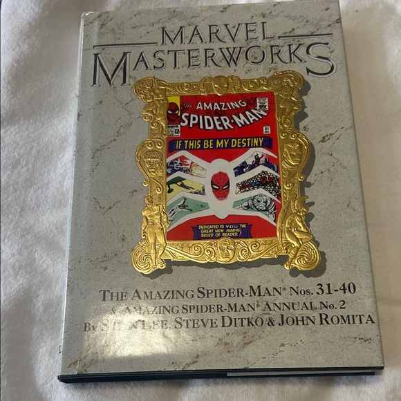 Marvel Other - Marvel Masterworks Spider-Man Hardcover with Red and Gold Accents